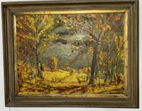 Fine "G. Benedict" Signed Painting -Fall Landscape