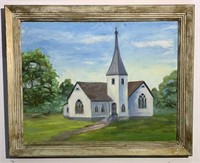 "Doris Kellogg" Original Painting - Country Church