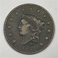 1832 Liberty Matron Head Large Cent Very Fine VF