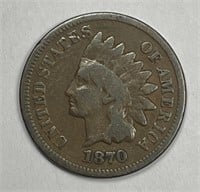 1870 Indian Head Cent Good G