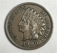 1900 Indian Head Cent Choice Extra Fine CH XF