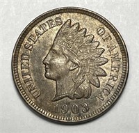 1903 Indian Head Cent About Uncirculated AU