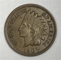 1907 Indian Head Cent Choice Extra Fine CH XF