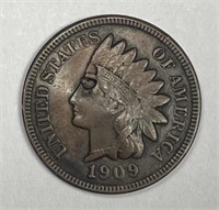 1909-S Indian Head Cent AU details