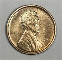 1909 VDB Lincoln Wheat Cent Uncirculated UNC