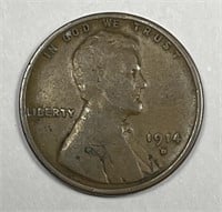 1914-D Lincoln Wheat Cent Very Good VG