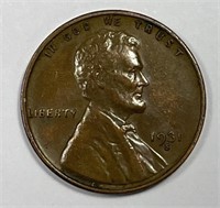 1931-S Lincoln Wheat Cent Extra Fine XF
