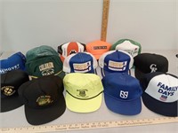 Foam & mesh snap back hats with tote