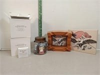 Cigar lot, matches, new ashtray, antique style