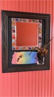 Beautifully handmade tiled wall mirror, with a