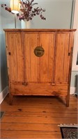 Antique Chinese Wood Tansu storage cabinet