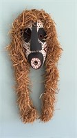 Seneca American Indian wood wall mask, carved