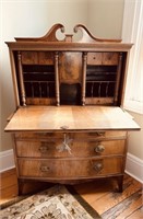 Nice small size antique secretary desk, with four