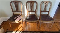 Set of three Maplewood side chairs