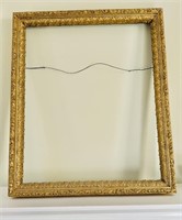 Antique gold decorated gesso wood frame