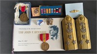 Miscellaneous vintage, US naval items, including