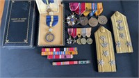 US Naval, honorary medals, bar, pins, gold and