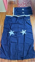 2 US naval two star flags, naval rear admiral