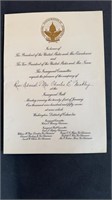 1957 President Eisenhower inauguration invitation