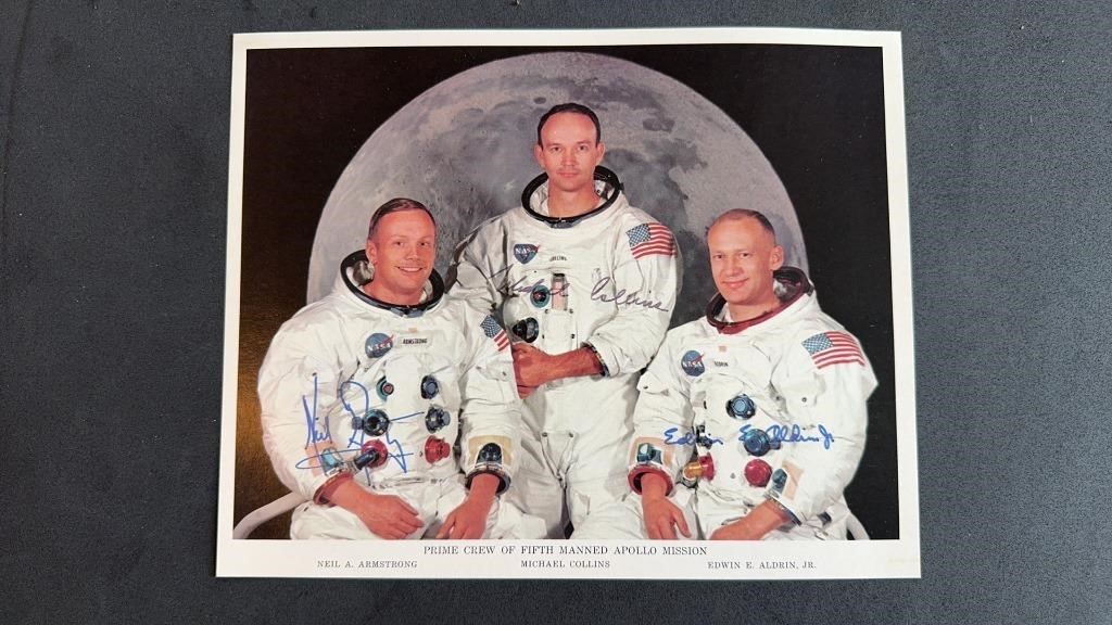 Signed crew photograph, Apollo mission, Neil