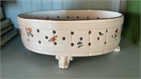 Italian, ceramic, gyre planter, with holes around