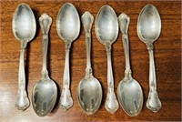 7 sterling silver tablespoons,  in the Chantilly