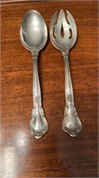2 sterling silver salad servers in the Chantilly