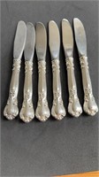 Set of six butter knives in the Chantilly pattern