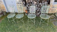 For vintage metal patio chairs, could use a new