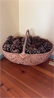 Large buttocks basket, with three twig, twisted