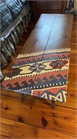 Handpainted end table, painted to look like a