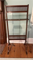 Antique fireplace screen, with center clear glass