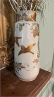 Antique Japanese Satsuma ware porcelain vase,