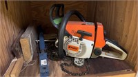 Stihl brand chainsaw, model 026, blade and chain