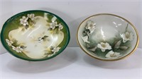 (2) R S GERMANY HAND PAINTED VEGETABLE BOWLS