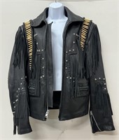 Men's Western Black Leather Jacket