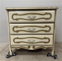 1970s French Provincial 3 Drawer Dresser