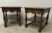 Mid Century Modern Oak ? Side Tables