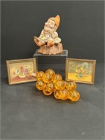 Mid-Century Gnome, Grape Cluster & Pictures