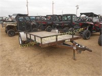 12' PJ utility trailer w/mesh ramp tailgate,