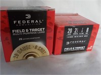 50  Federal 12 ga. 2 1/2 , 7/8oz., 8 shot shells.