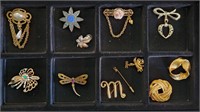 Costume Jewelry Pin & Broach Lot