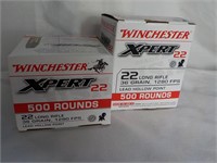 1000 rounds Winchester 22 cal. LR.