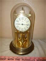Kundo Germany Brass & Glass Anniversary Clock