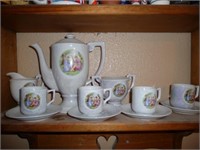 Vintage Japan Porcelain Miniature Tea Set