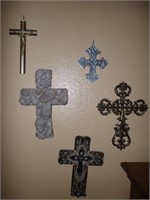 5pc Decorative Wall Crosses