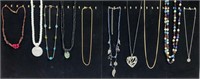 Costume Jewelry Lot of 10 Necklaces