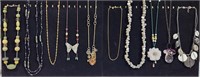 Costume Jewelry Lot of 10 Necklaces Monet Napier