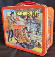 Vintage Emergency School Metal Lunchbox