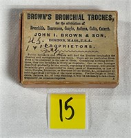 Vtg Browns Bronchial Troches Box